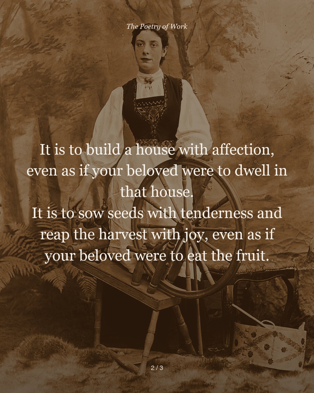 Kahlil Gibran, On Work (from The Prophet), card 2 of 4