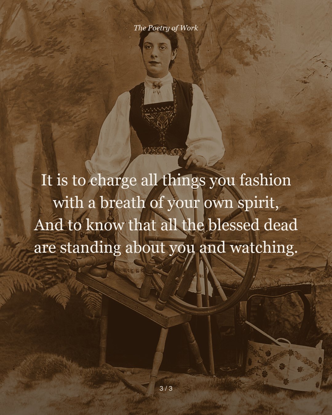 Kahlil Gibran, On Work (from The Prophet), card 3 of 4