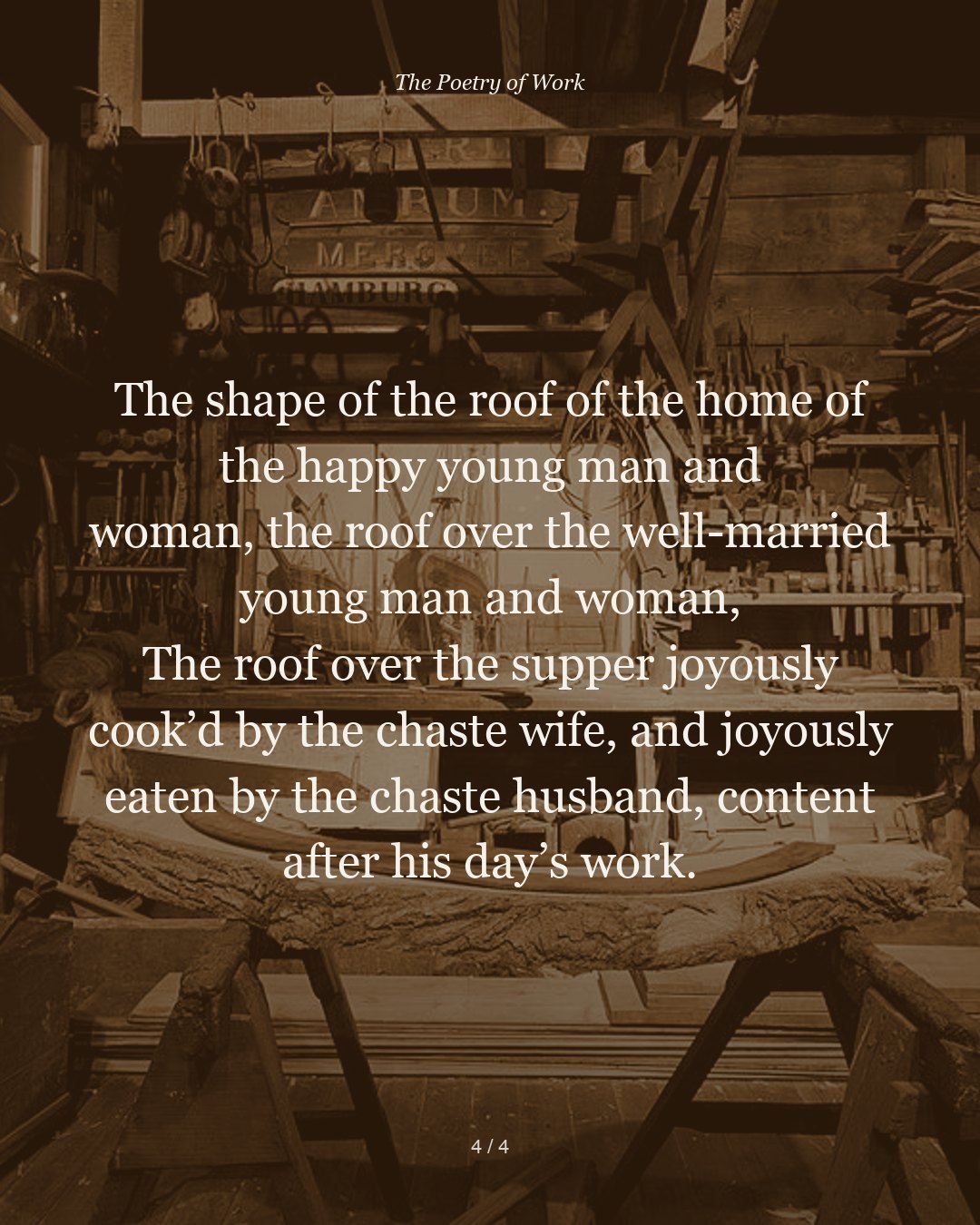 Walt Whitman, Song of the Broad-Axe, card 4 of 5