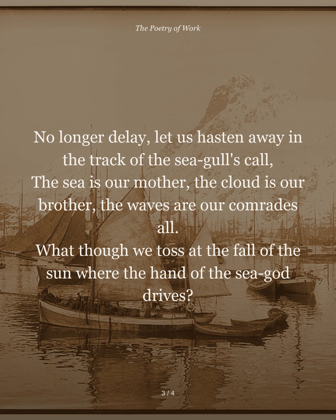 Sarojini Naidu, Coromandel Fishers, card 3 of 5