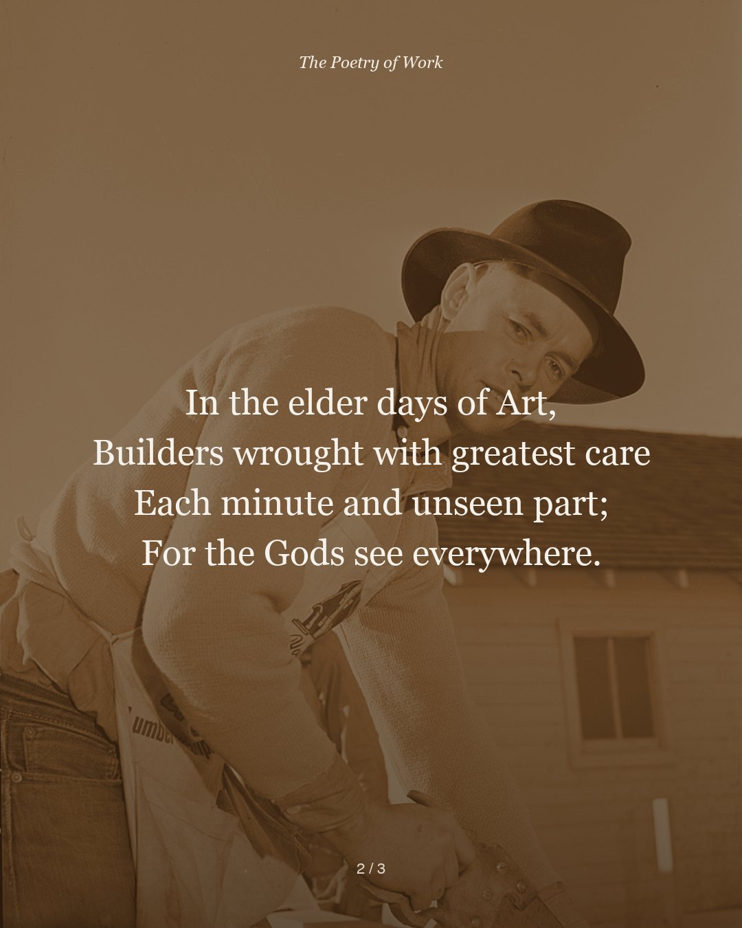 Henry Wadsworth Longfellow, The Builders, card 2 of 4