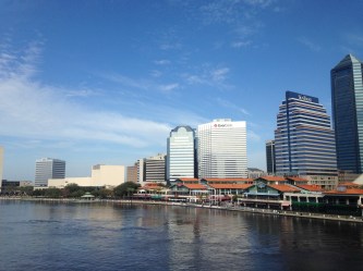 View of the hotel from the bridge